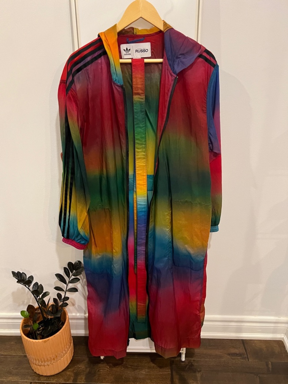 Adidas X Paolina Russo Multicolour Oversize Coat - Picture 4 of 8